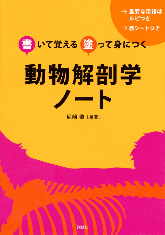 書いて覚える 塗って身につく 動物解剖学ノート